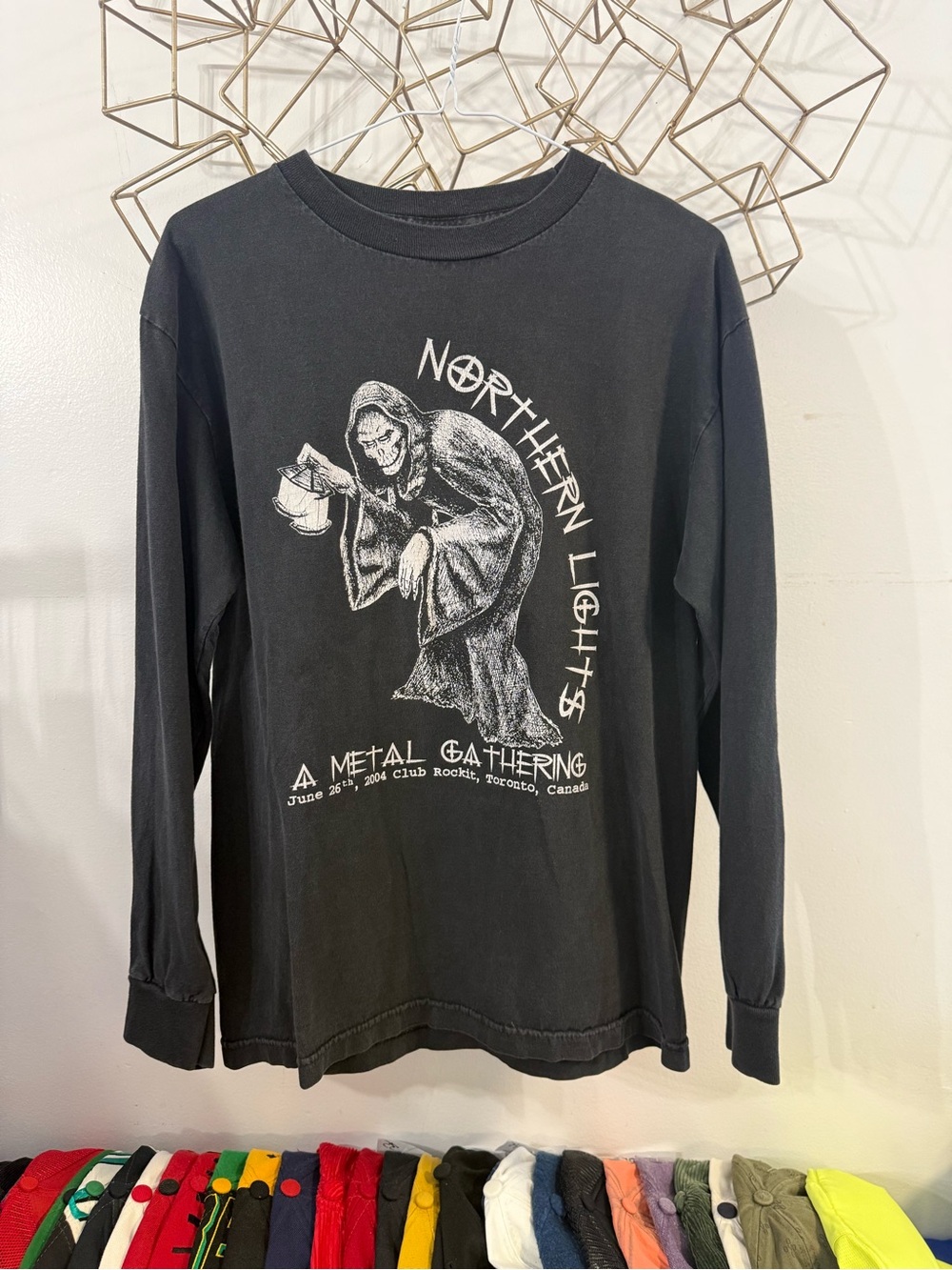 Graphic Long-Sleeve Sweater - Black